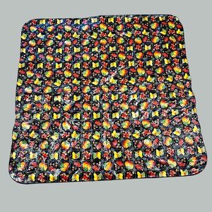 Vintage Fall Tablecloth Square Thanksgiving Pumpkins Squash Acorns 51x51